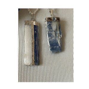 Kyanite Stone Pendant Necklaces | 2 Styles | NWT